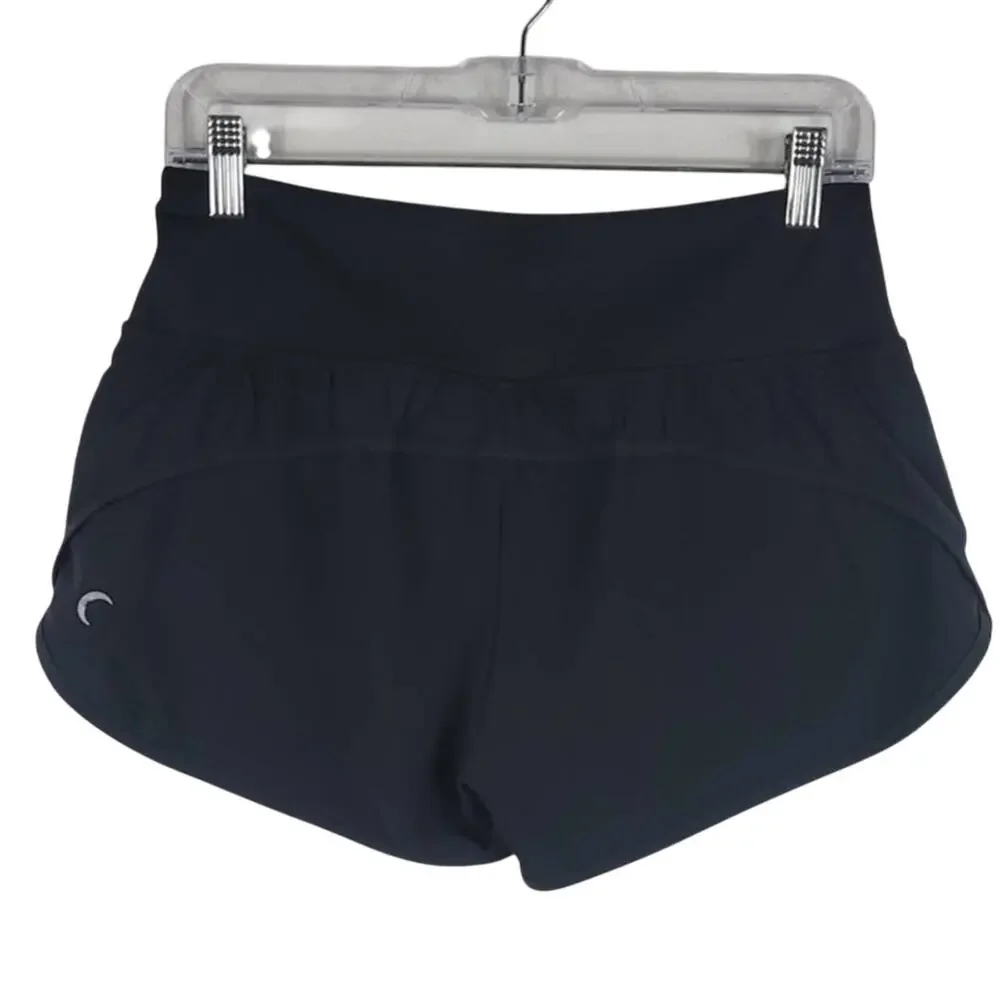 Zyia Active Trainer Black Athletic Hiking Running Workout Shorts Medium